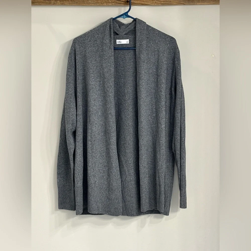 Croft & Barrow Charcoal Open Front Cardigan